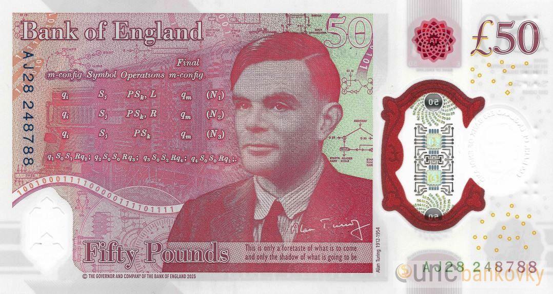 Británie 50 Pounds 2023 Charles UNC