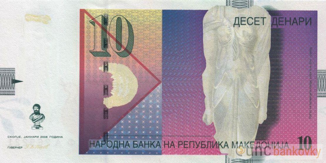 Makedonie 10 Denari 2008 UNC