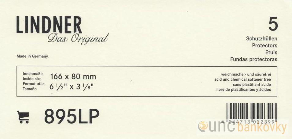 5x Lindner obal 166x80mm