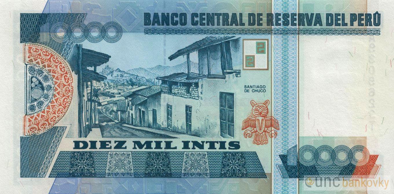 Peru 10.000 Intis 1988 UNC