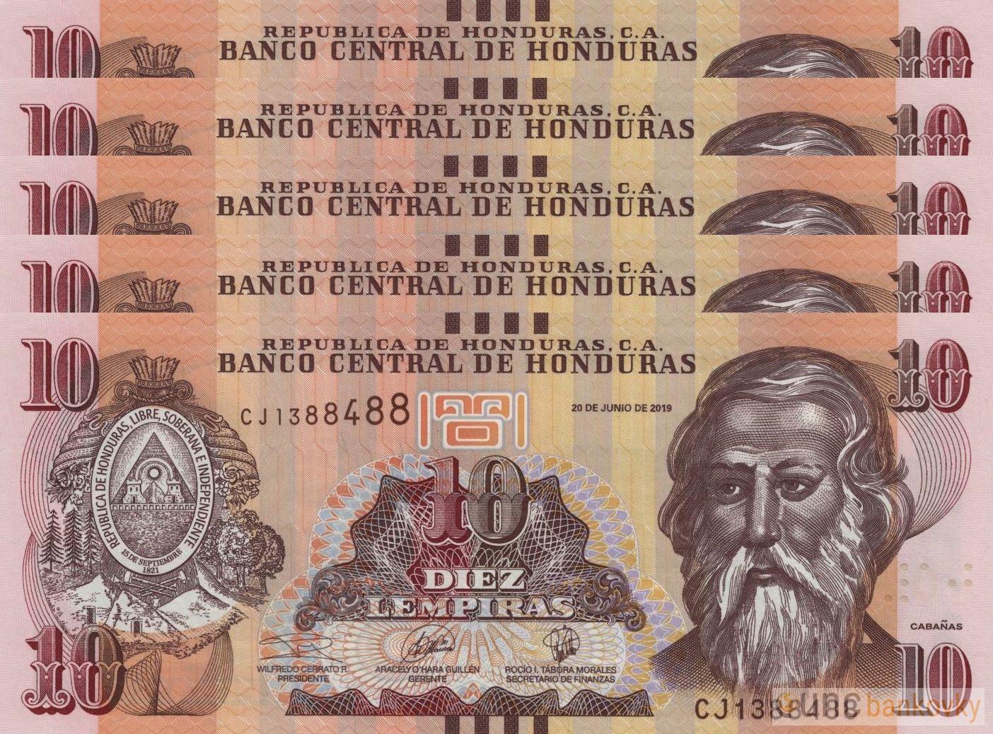 5x Honduras dealer set UNC