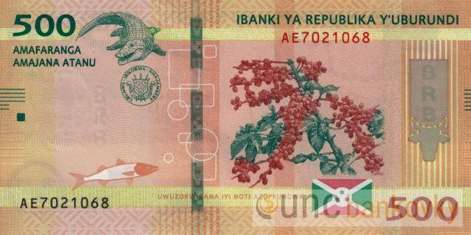 Burundi 500 Francs 2018 UNC