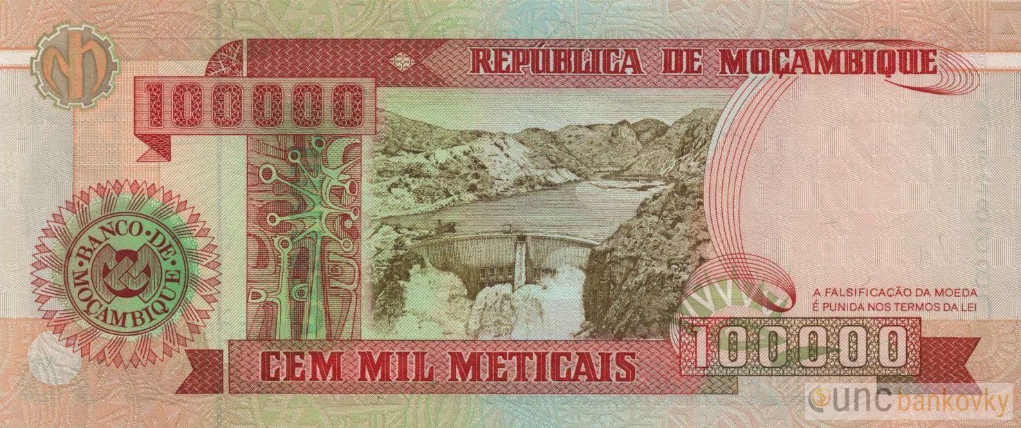 Mosambik 100.000 Meticais 1993 UNC