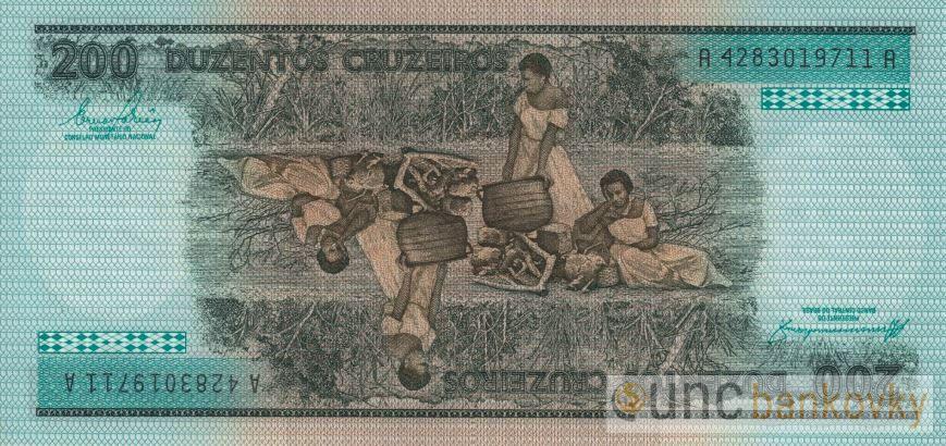 Brazílie 200 Cruzeiros 1981 UNC