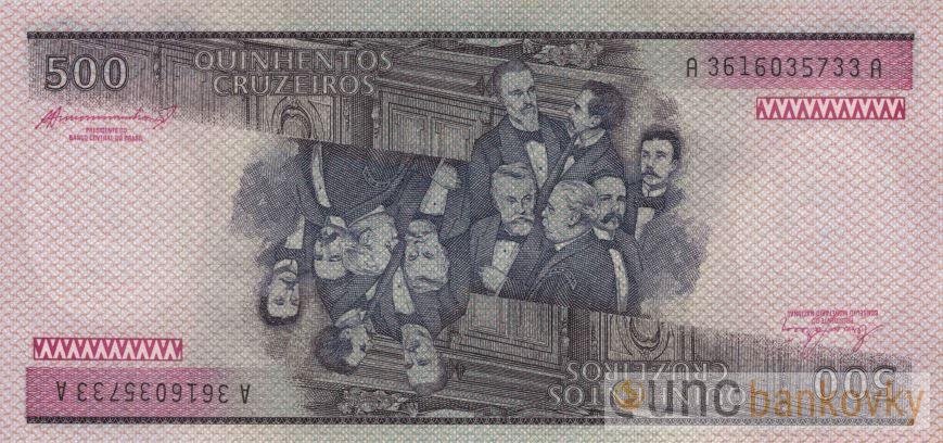 Brazílie 500 Cruzeiros 1981 UNC