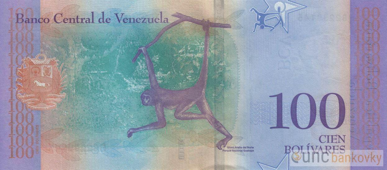 Venezuela 100 Bolivares 2018 UNC