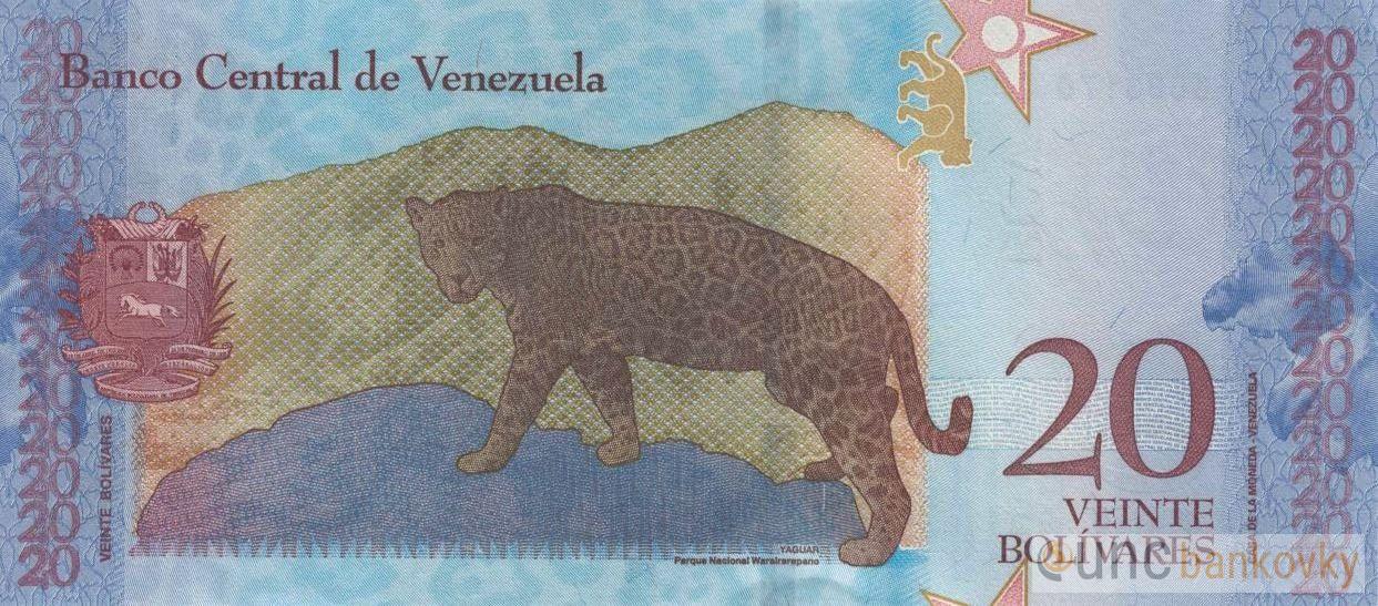 Venezuela 20 Bolivares 2018 UNC
