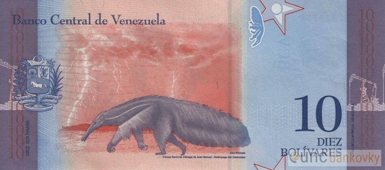 Venezuela 10 Bolivares 2018 UNC