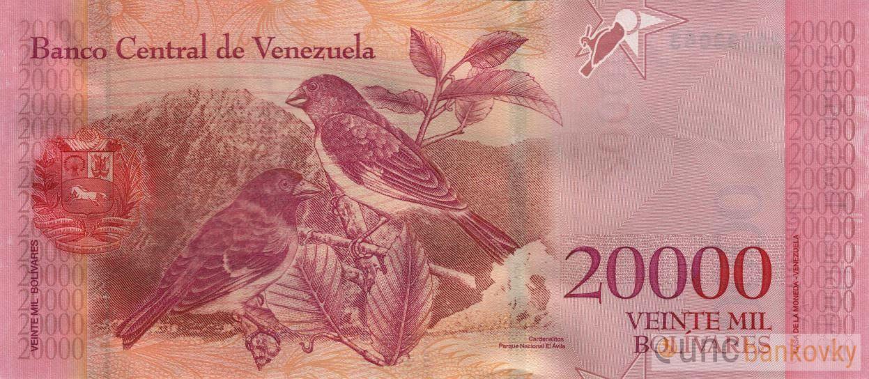 Venezuela 20.000 Bolivares 2017 UNC