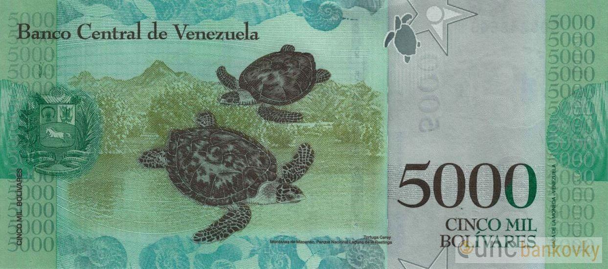 Venezuela 5.000 Bolivares 2017 UNC