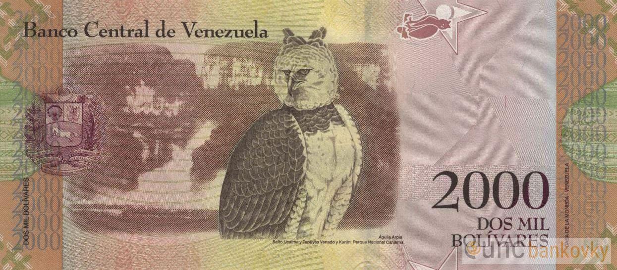 Venezuela 2000 Bolivares 2016 UNC
