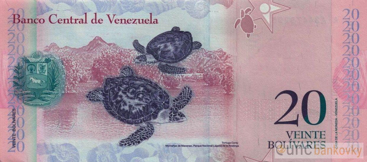 Venezuela 20 Bolivares 2014 UNC