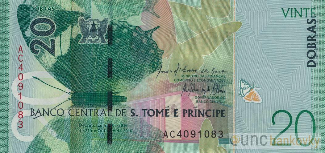 Sv. Tomáš a Princův ostrov 20 Dobras 2016 UNC