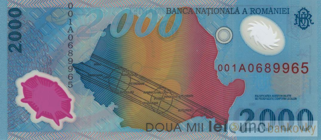 Rumunsko 2000 Lei 1999 UNC