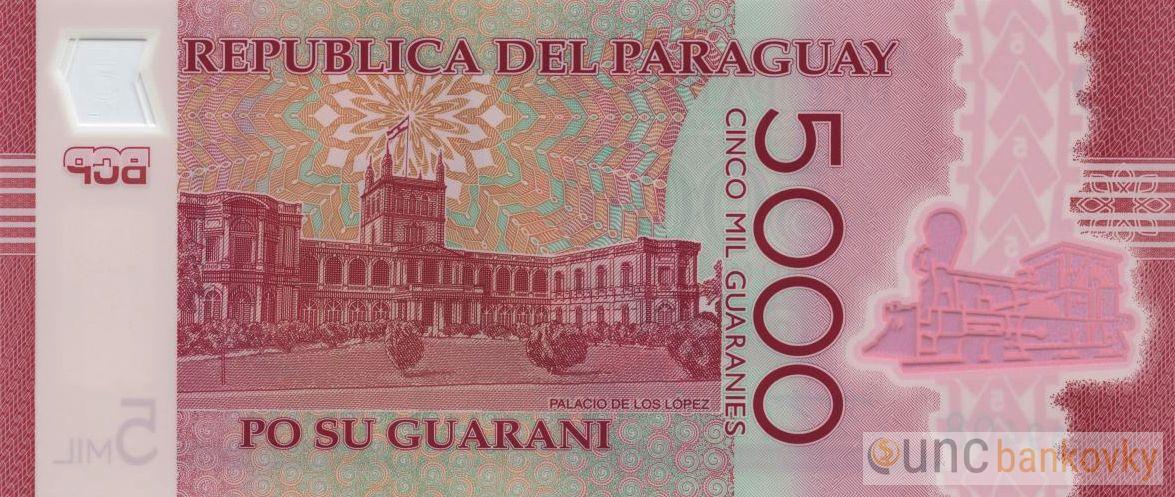 Paraguay 5000 Guaranies 2022 UNC