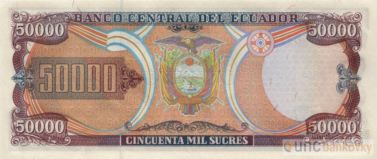 Ekvádor 50.000 Sucres 1999 UNC