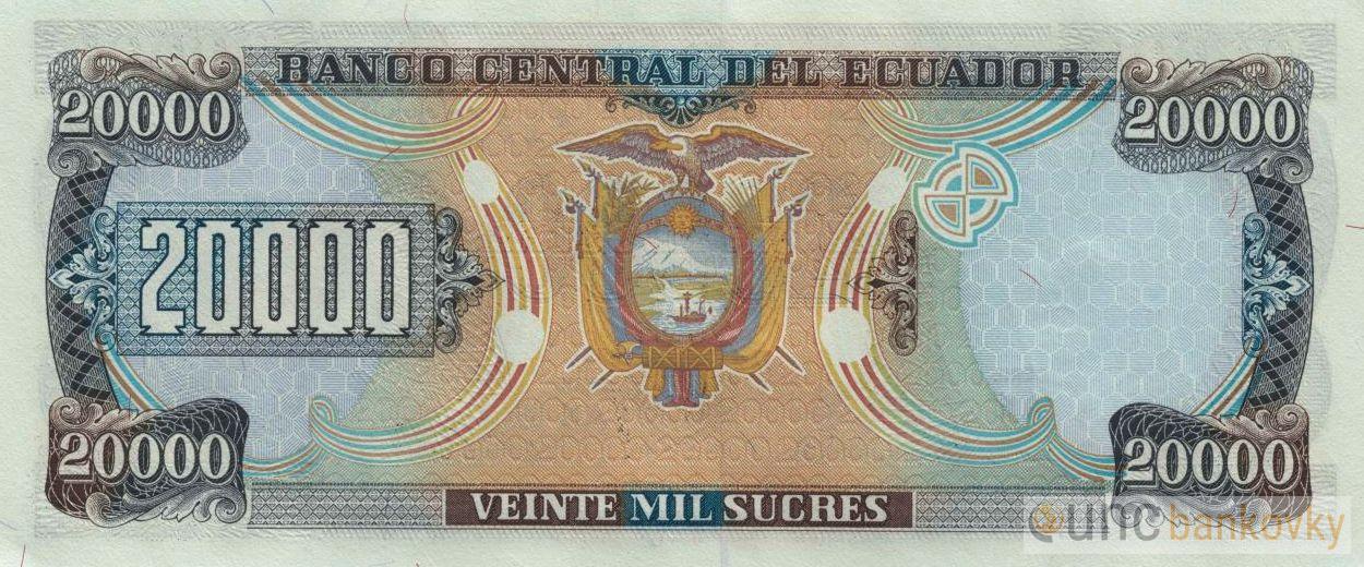 Ekvádor 20.000 Sucres 1999 UNC