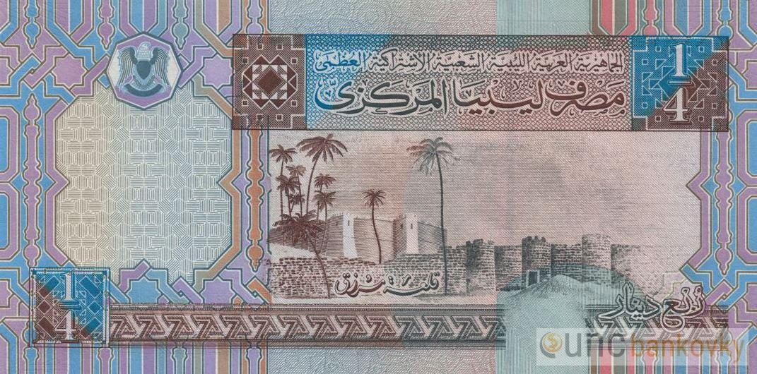 Libye 1/4 Dinar 2002 UNC
