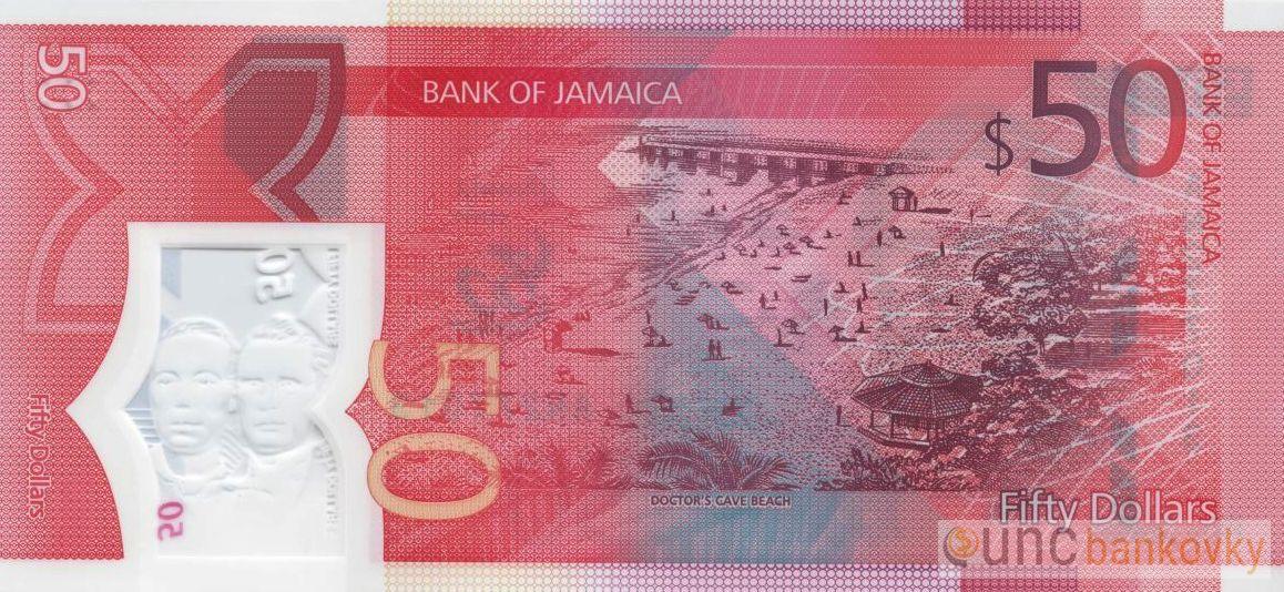 Jamajka 50 Dollars 2022 UNC