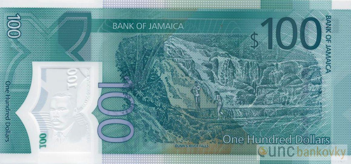 Jamajka 100 Dollars 2022 UNC