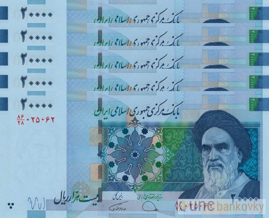 5x Irán dealer set 2018 UNC