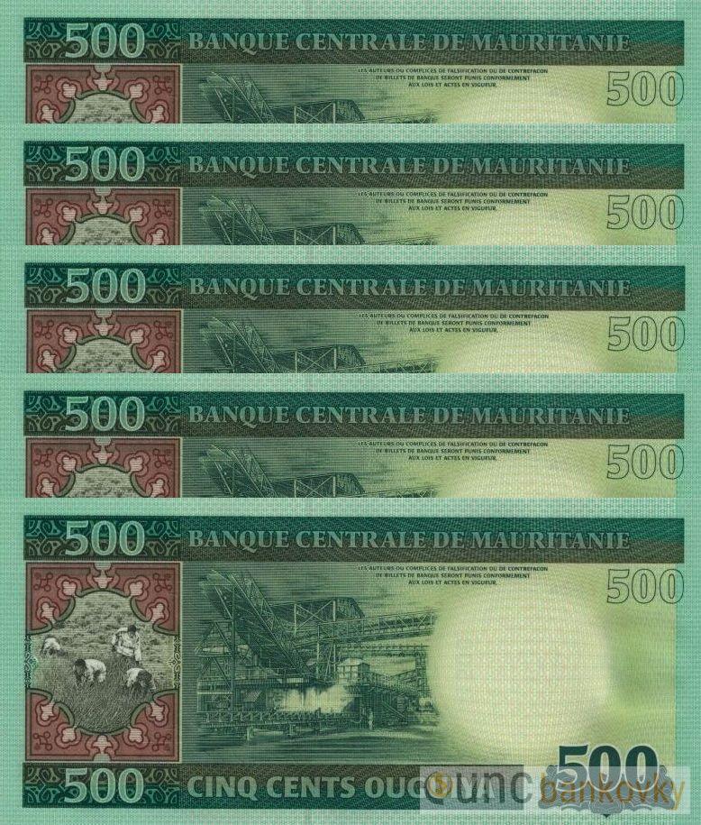 5x Mauritánie dealer set UNC