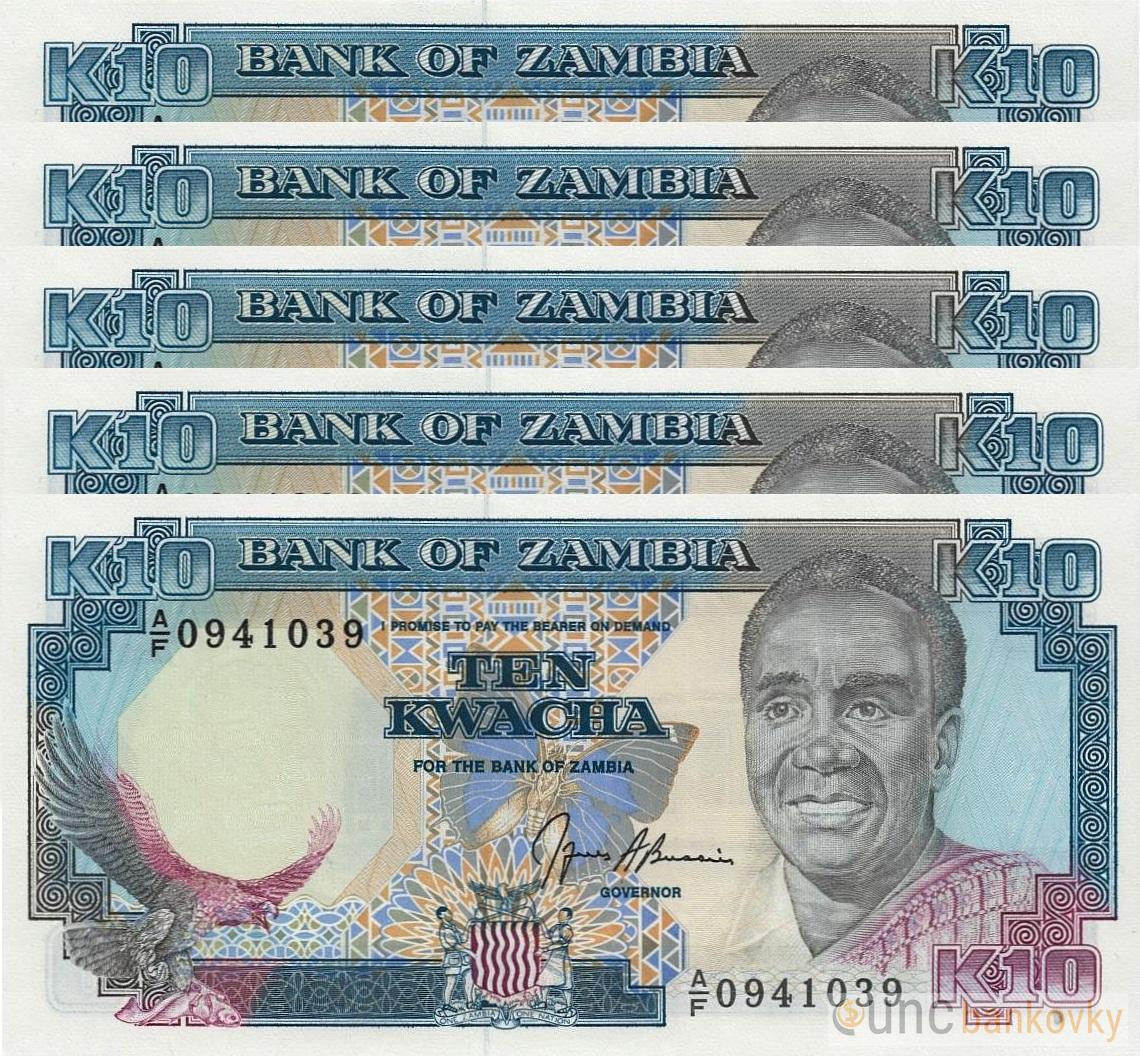 5x Zambie dealer set UNC
