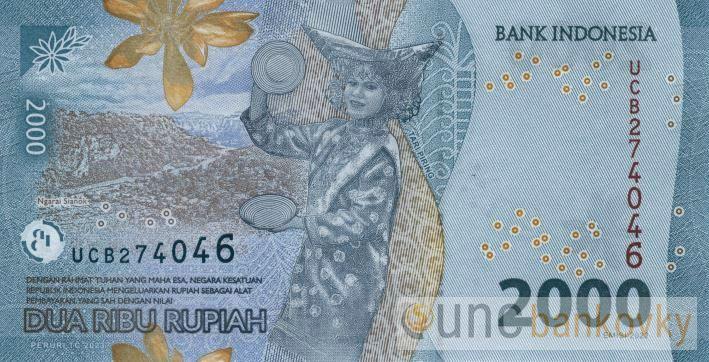 Indonésie 2000 Rupiah 2022 UNC
