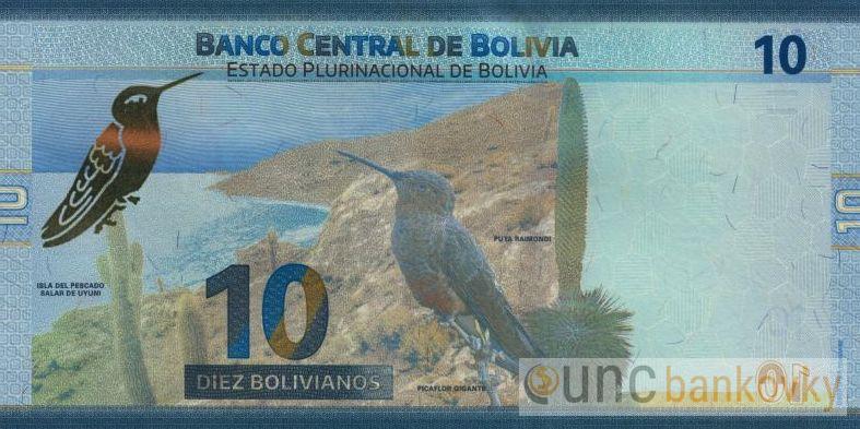 Bolívie 10 Bolivianos 2018 UNC