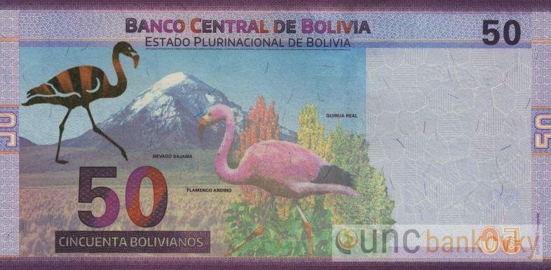 Bolívie 50 Bolivianos 2018 UNC