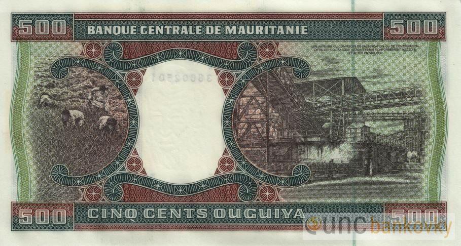 Mauritánie 500 Ouguiya 2002 UNC