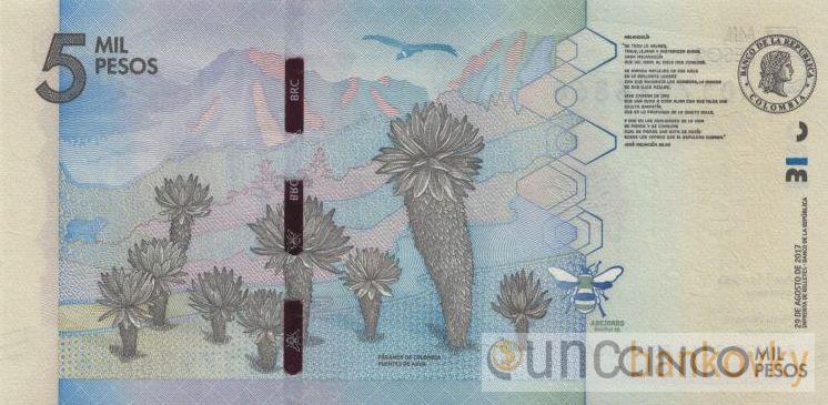 Kolumbie 5000 Pesos 2017 UNC