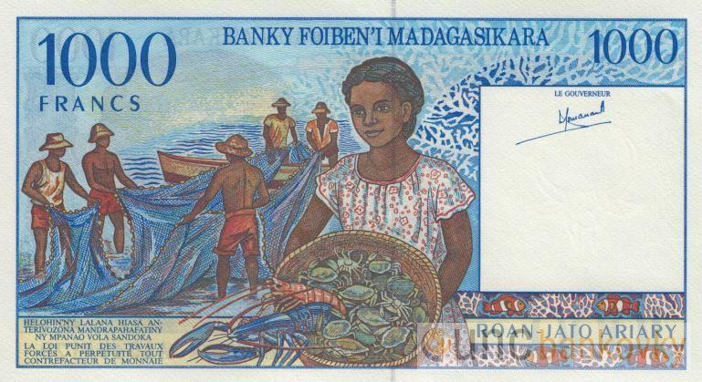 Madagaskar 1000 Ariary 1994 UNC