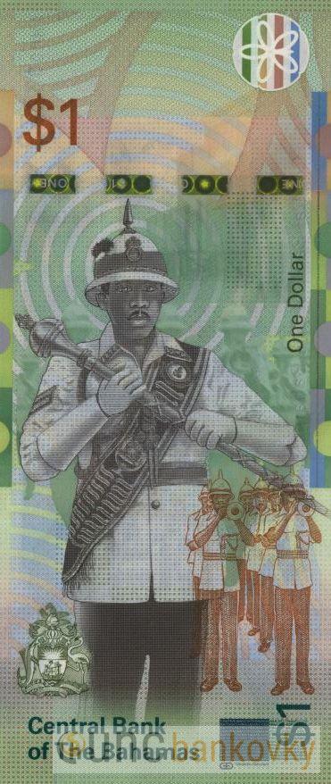 Bahamy 1 Dollar 2017 UNC