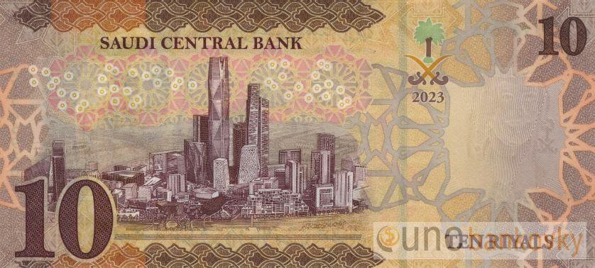 Saudská Arábie 10 Riyals 2023 UNC