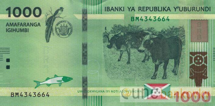 Burundi 1000 Francs 2023 UNC