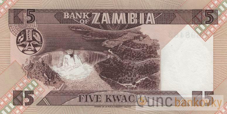Zambie 5 Kwacha 1988 UNC