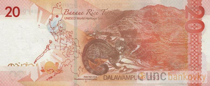 Filipiny 20 Piso 2022 UNC