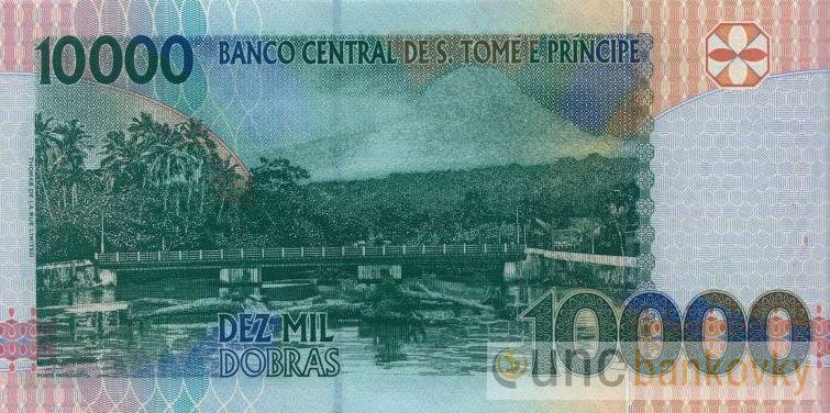 Sv. Tomáš a Princův ostrov 10000 Dobras 1996 UNC