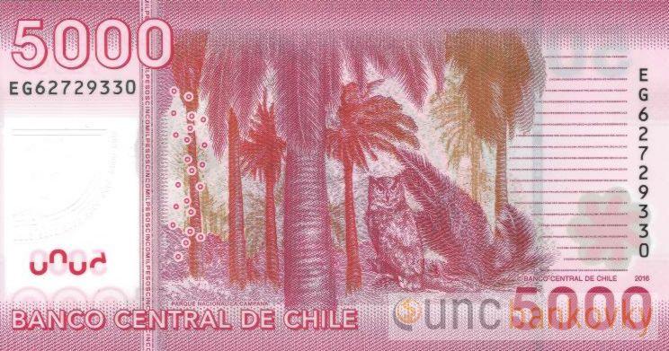 Chile 5000 Pesos 2014 UNC