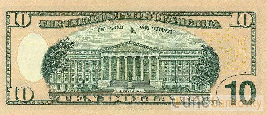 USA 10 Dollars 2017 NY UNC