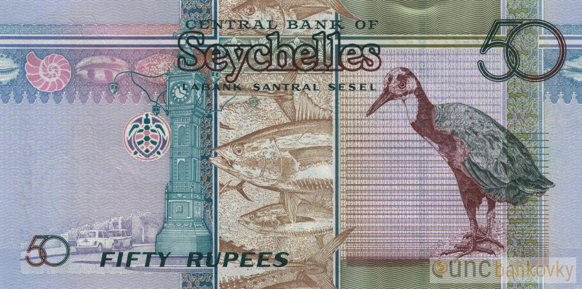 Seychely 50 Rupees 2011 UNC