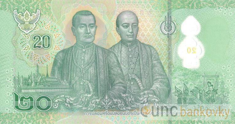 Thajsko 20 Baht 2022 UNC