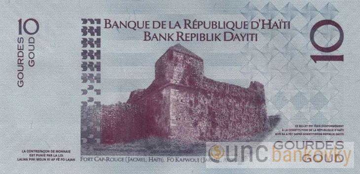 Haiti 10 Gourdes 2010 UNC