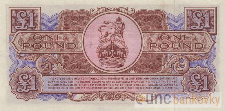 Británie 1 Pound 1956 Armed Forces UNC