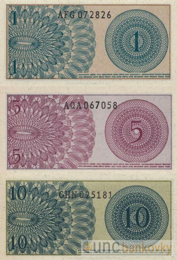 Indonésie sada 1964 UNC