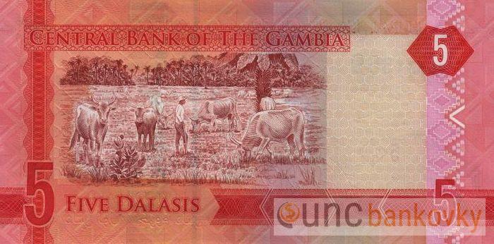 Gambie 5 Dalasis 2015 UNC