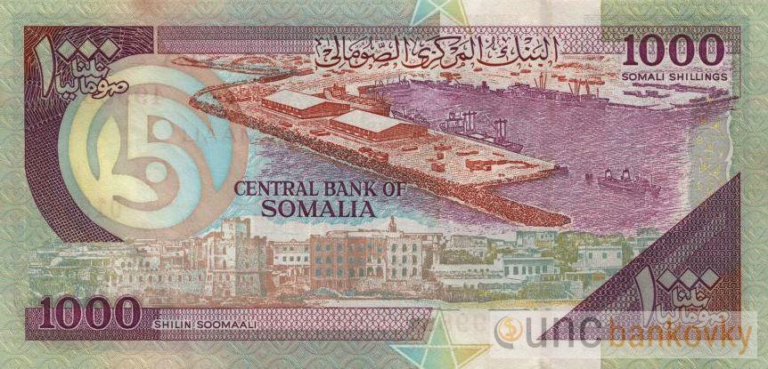 Somálsko 1000 Shillings 1996 UNC