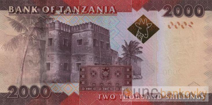 Tanzánie 2000 Shillings 2015 UNC