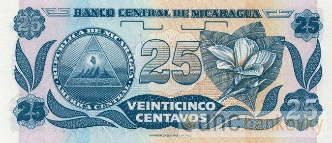 Nikaragua 25 Centavos 1991 UNC